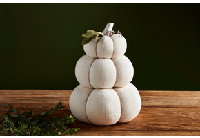 Cream Stacked Pumpkins