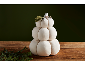 Cream Stacked Pumpkins