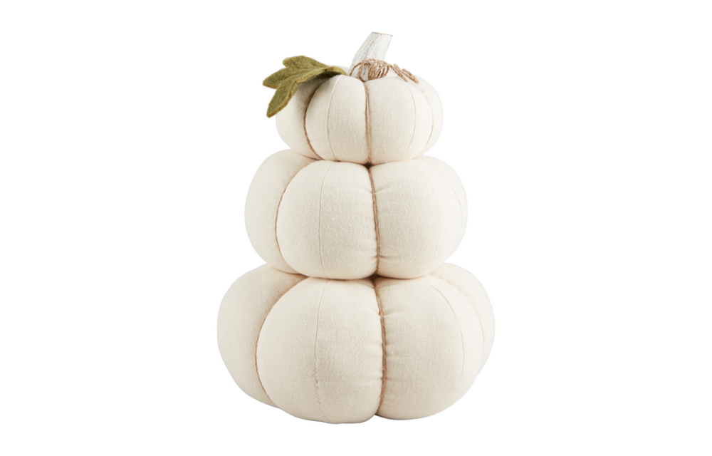 Cream Stacked Pumpkins