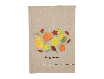 Happy Harvest Hemstitched Towel