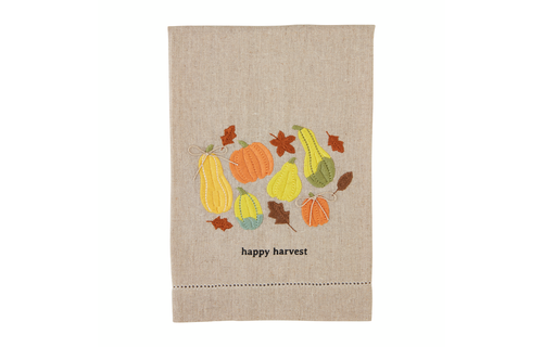Happy Harvest Hemstitched Towel