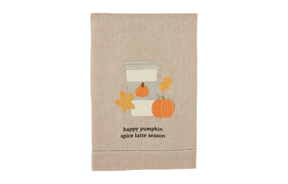 Pumpkin Spice Hemstitched Towel