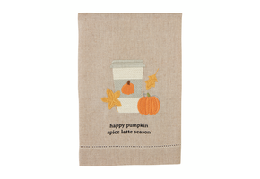 Pumpkin Spice Hemstitched Towel