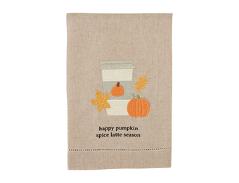 Pumpkin Spice Hemstitched Towel