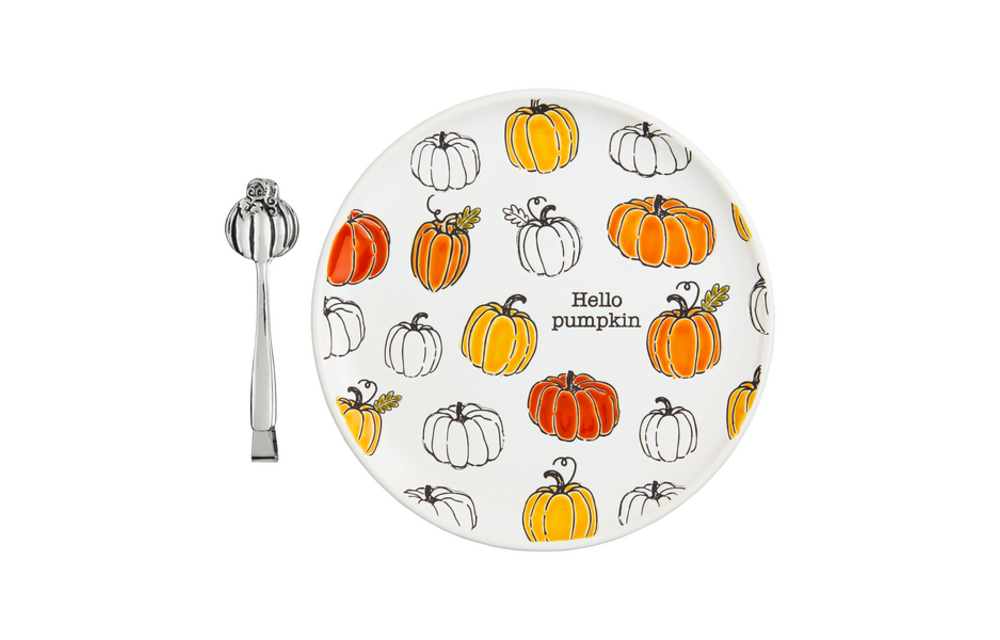 Pumpkin Pattern Cookie Plate