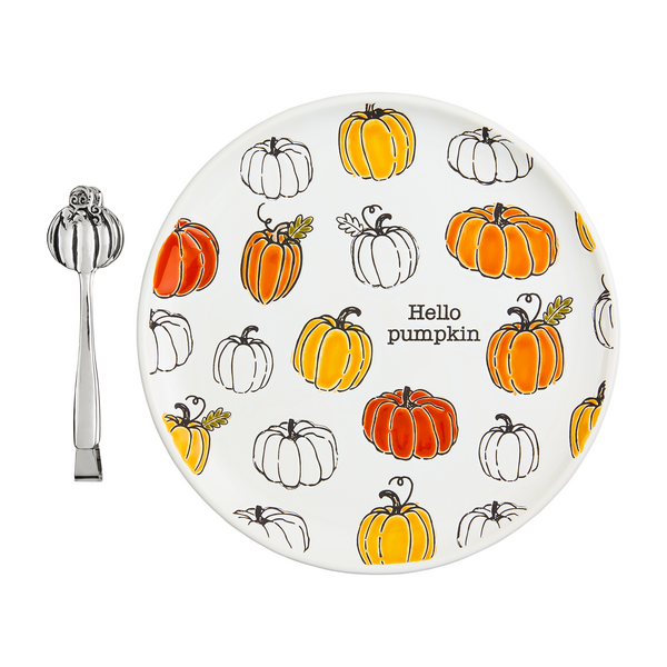 Pumpkin Pattern Cookie Plate