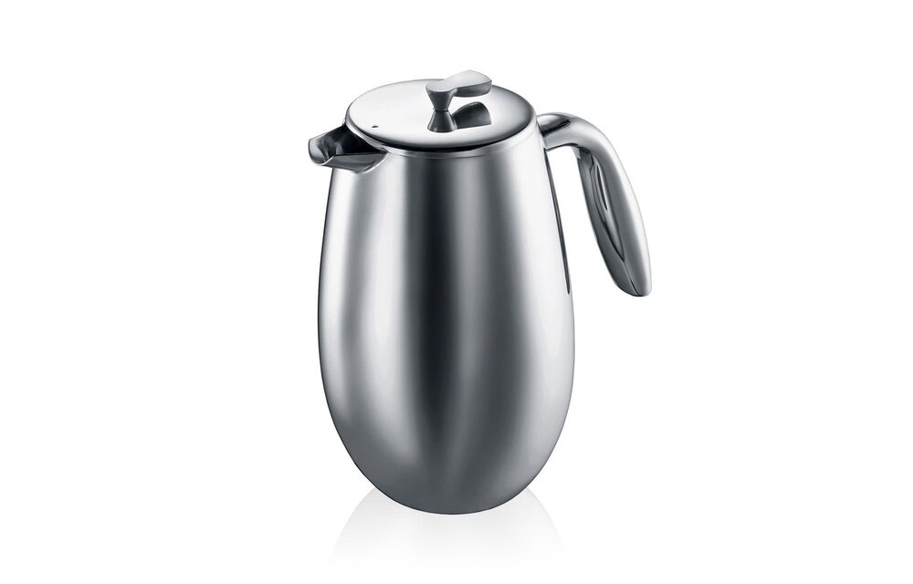 French Press Columbia Carafe Dbl Walled 8C Shiny