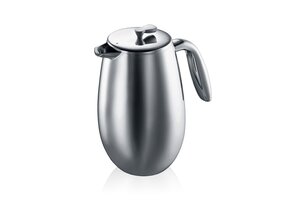 French Press Columbia Carafe Dbl Walled 8C Shiny
