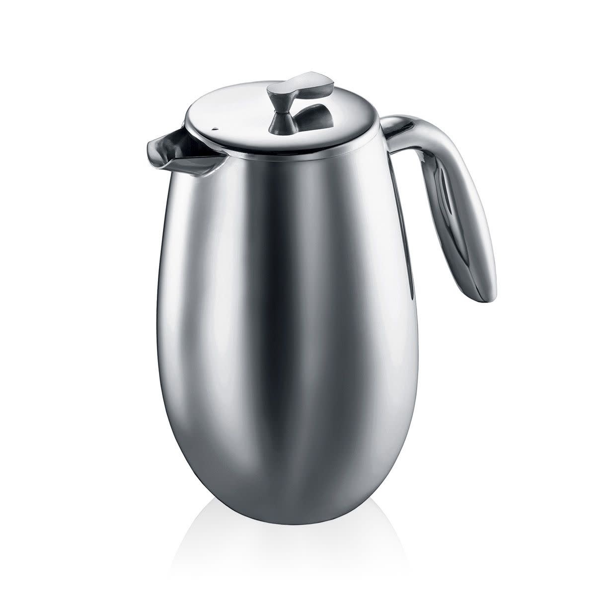French Press Columbia Carafe Dbl Walled 8C Shiny