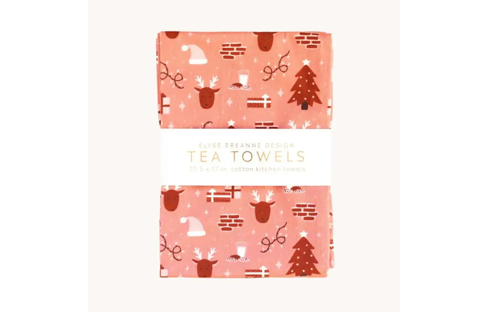 Christmas Chimney Pack of 2 Tea Towels