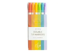 Set of 6 Double Tip Highlighter Markers
