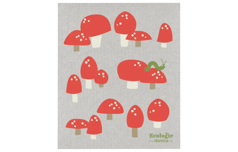 Swedish Cloth Totally Toadstools