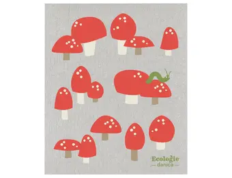 Swedish Cloth Totally Toadstools