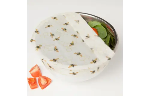 Beeswax Wrap S/3 Bees