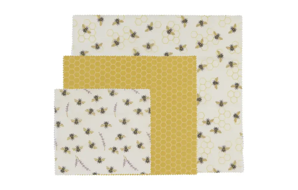 Beeswax Wrap S/3 Bees