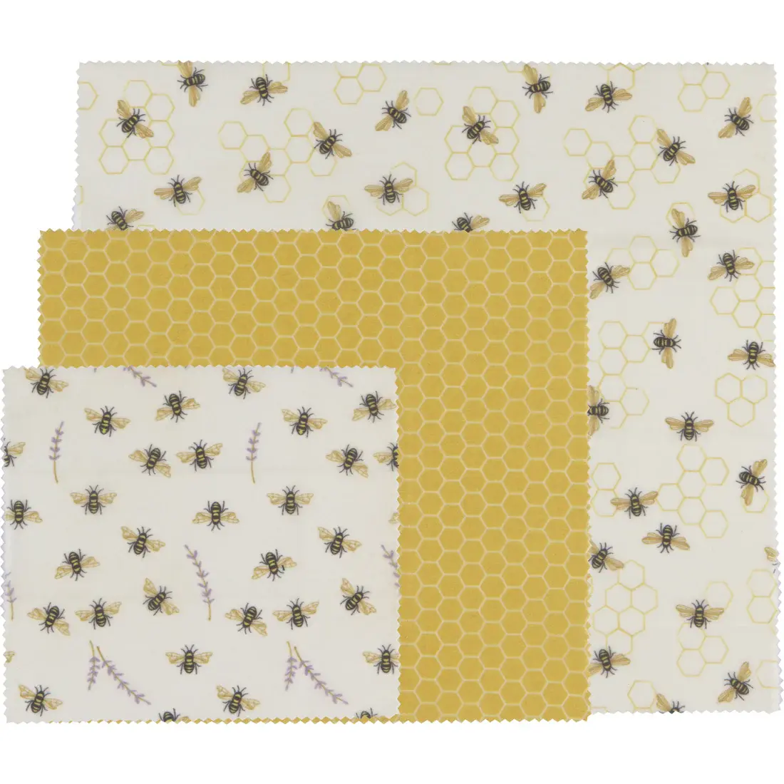 Beeswax Wrap S/3 Bees