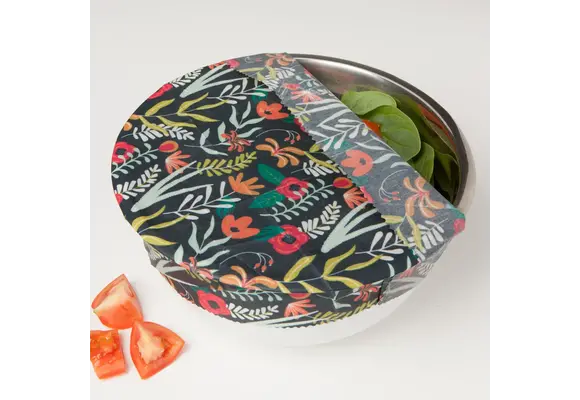Beeswax Wrap S/3 Floral