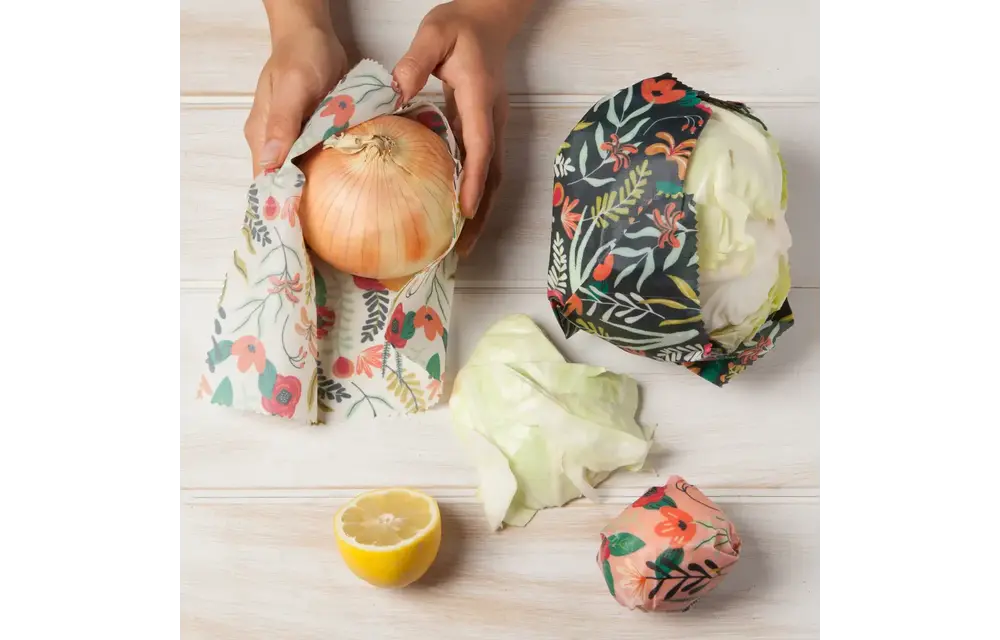 Beeswax Wrap S/3 Floral