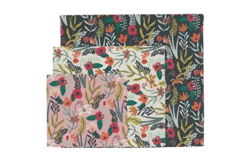 Beeswax Wrap S/3 Floral