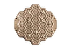 Cake Pan Gold Honey Comb Pull-Apart