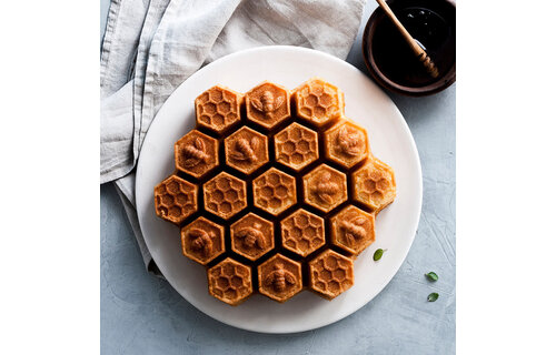 Cake Pan Gold Honey Comb Pull-Apart