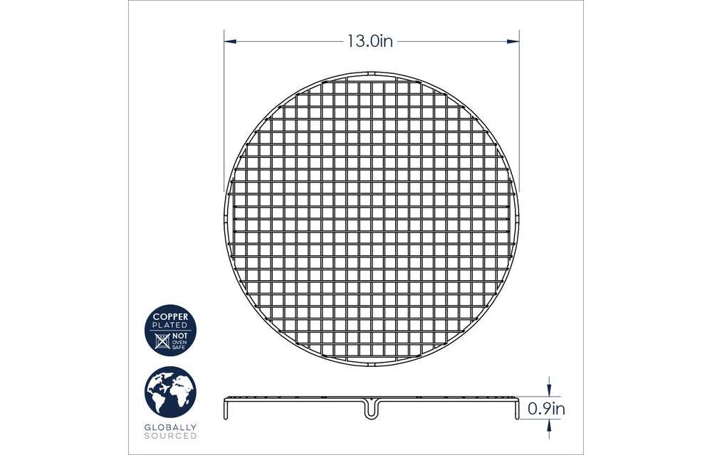 Cooling Grid Copper 13'' Round