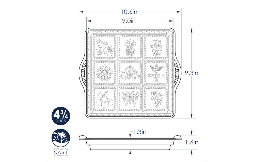 Baking Pan Platinum English Shortbread