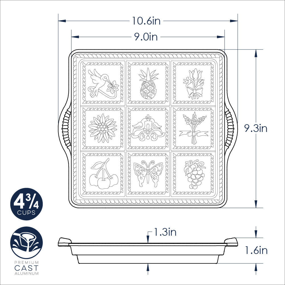 Baking Pan Platinum English Shortbread