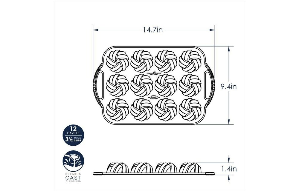 Bundt Pan Gold Braided Bites