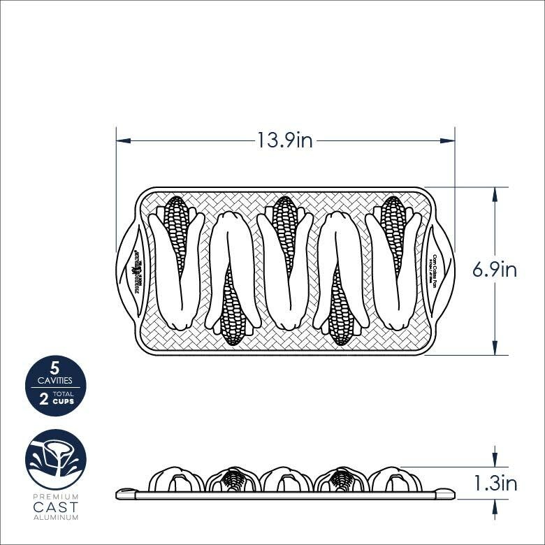Cake Pan Gold Corn Bread