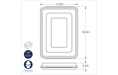 Cake Sheet Naturals Half Sheet Lidded
