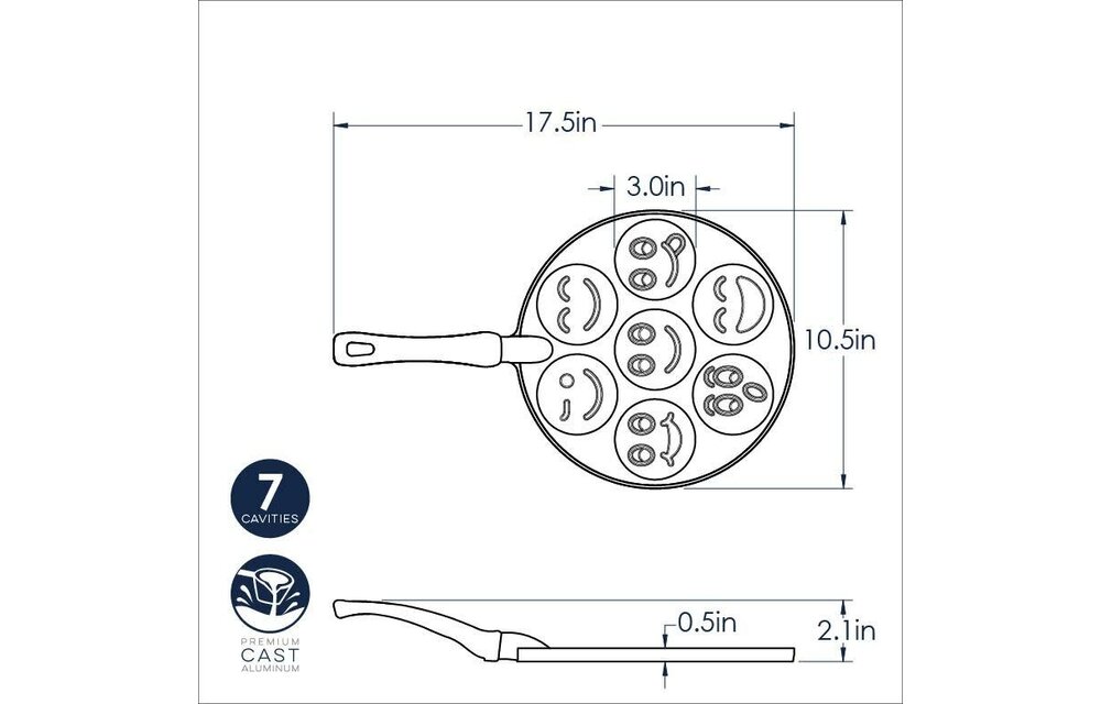 Pancake Pan Smiley Face