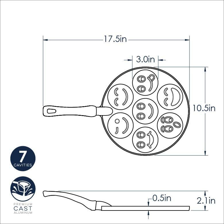 Pancake Pan Smiley Face