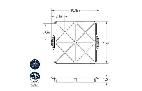Baking Pan Platinum Mini Scone Pan