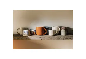 Mug Fluted Olive Branch