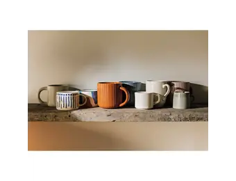 Mug Fluted Olive Branch