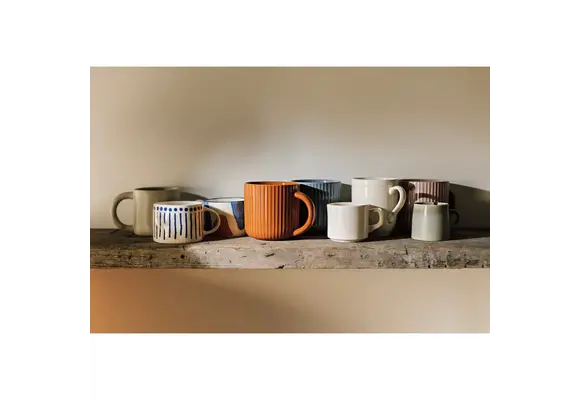 Mug Fluted Olive Branch