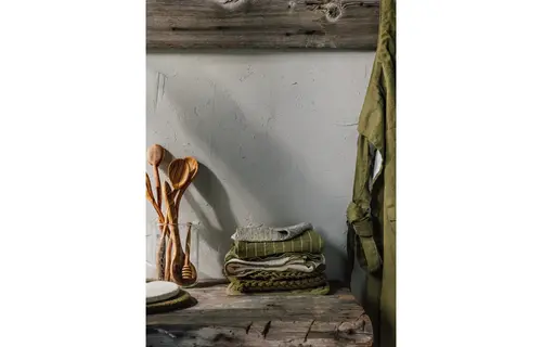 Heirloom Knit Potholder Olive Branch