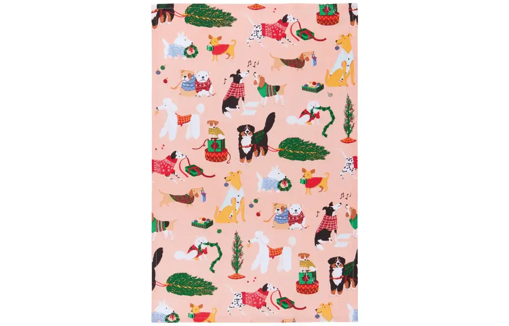 Dishtowel Set of 2 Holiday Hounds