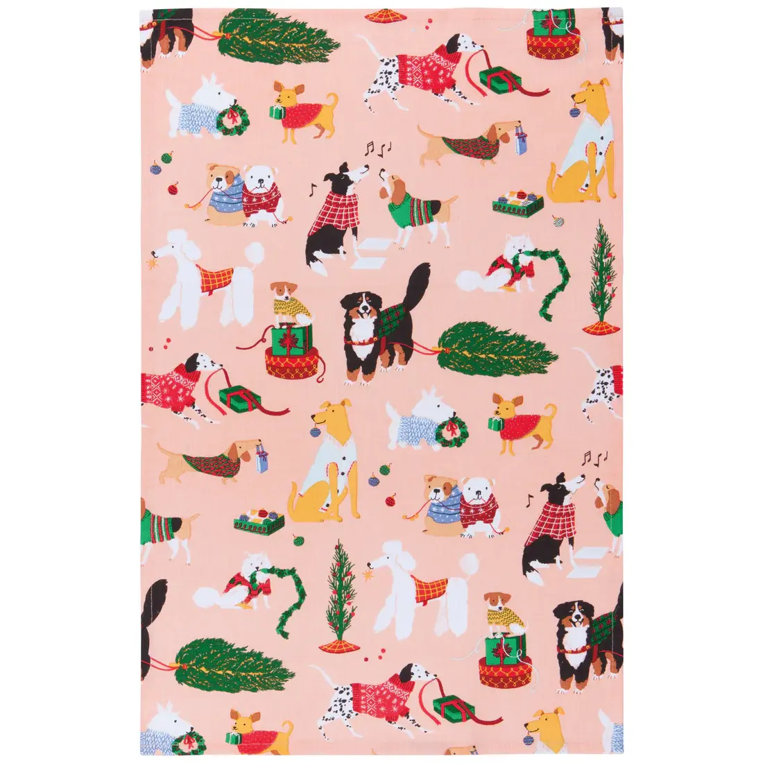 Dishtowel Set of 2 Holiday Hounds