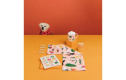 Dishtowel Set of 2 Holiday Hounds