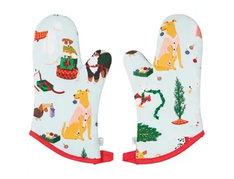 Oven Mitt Set of 2 Holiday Hounds