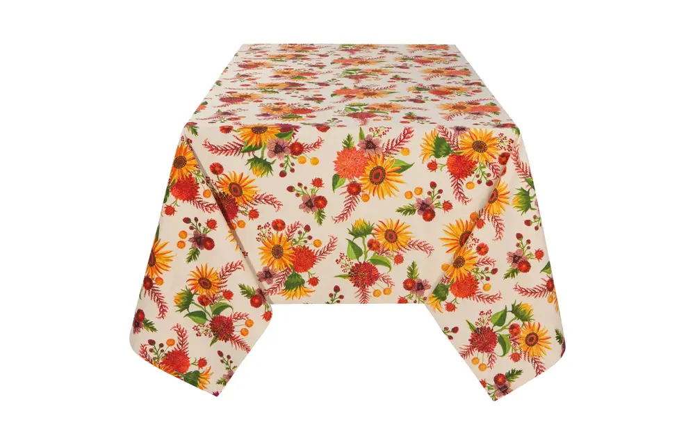 Sunflower Splendor Printed Tablecloth 60'' x 120''