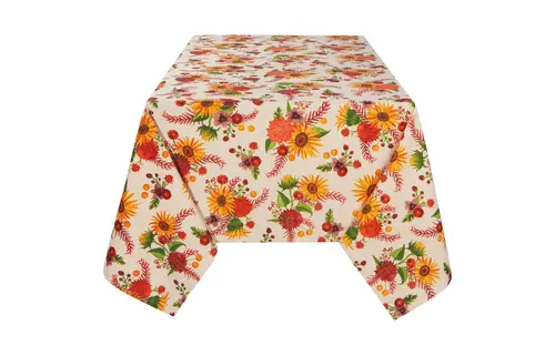 Sunflower Splendor Printed Tablecloth 60'' x 120''