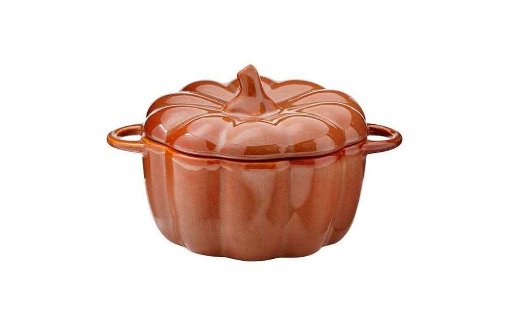 Individual Orange Pumpkin Baker