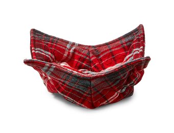 Some Like It Hot Plaid Bowl Cozy Red