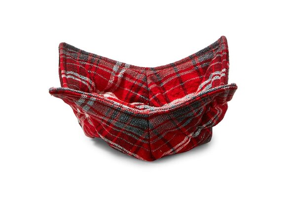 Some Like It Hot Plaid Bowl Cozy Red