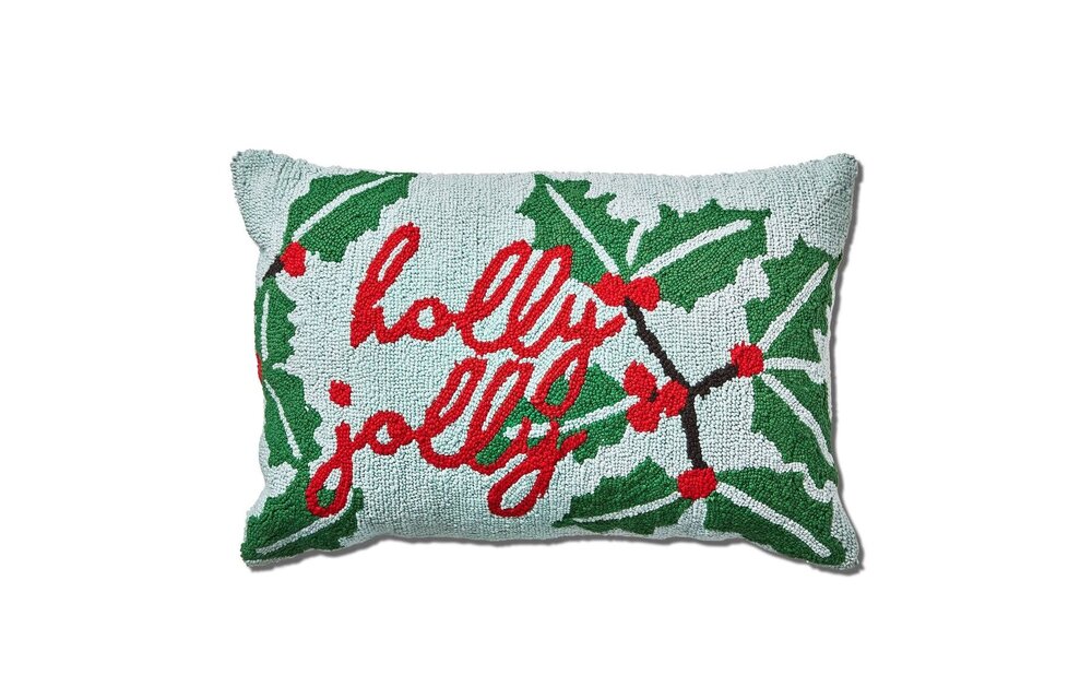 Holly Berry Lumbar Pillow