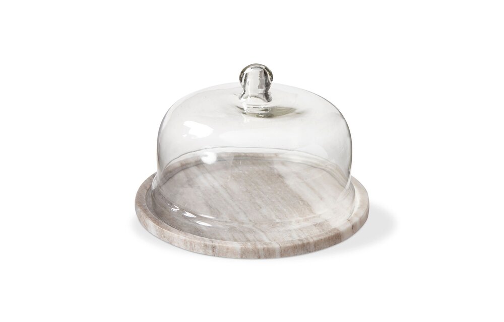 Onyz Marble Board w/ Glass Dome Set