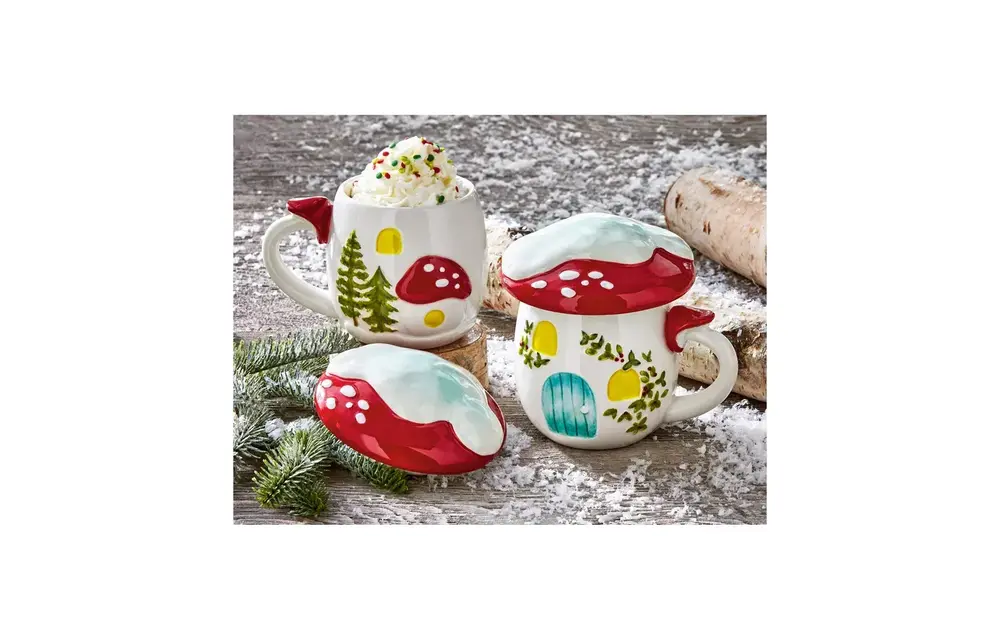 Mushroom Lidded Mug